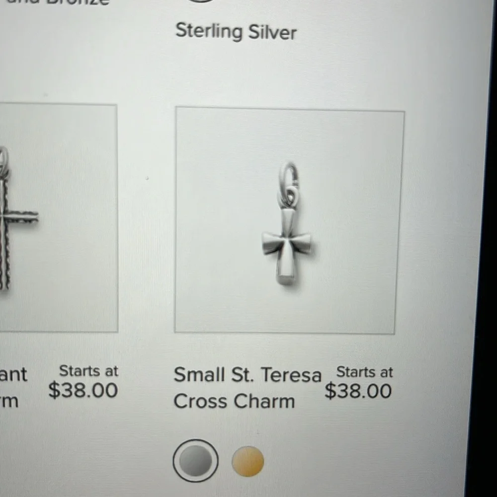 James Avery silver charm bracelet crosses, doves, sheep & shells Christian theme - Picture 10 of 10